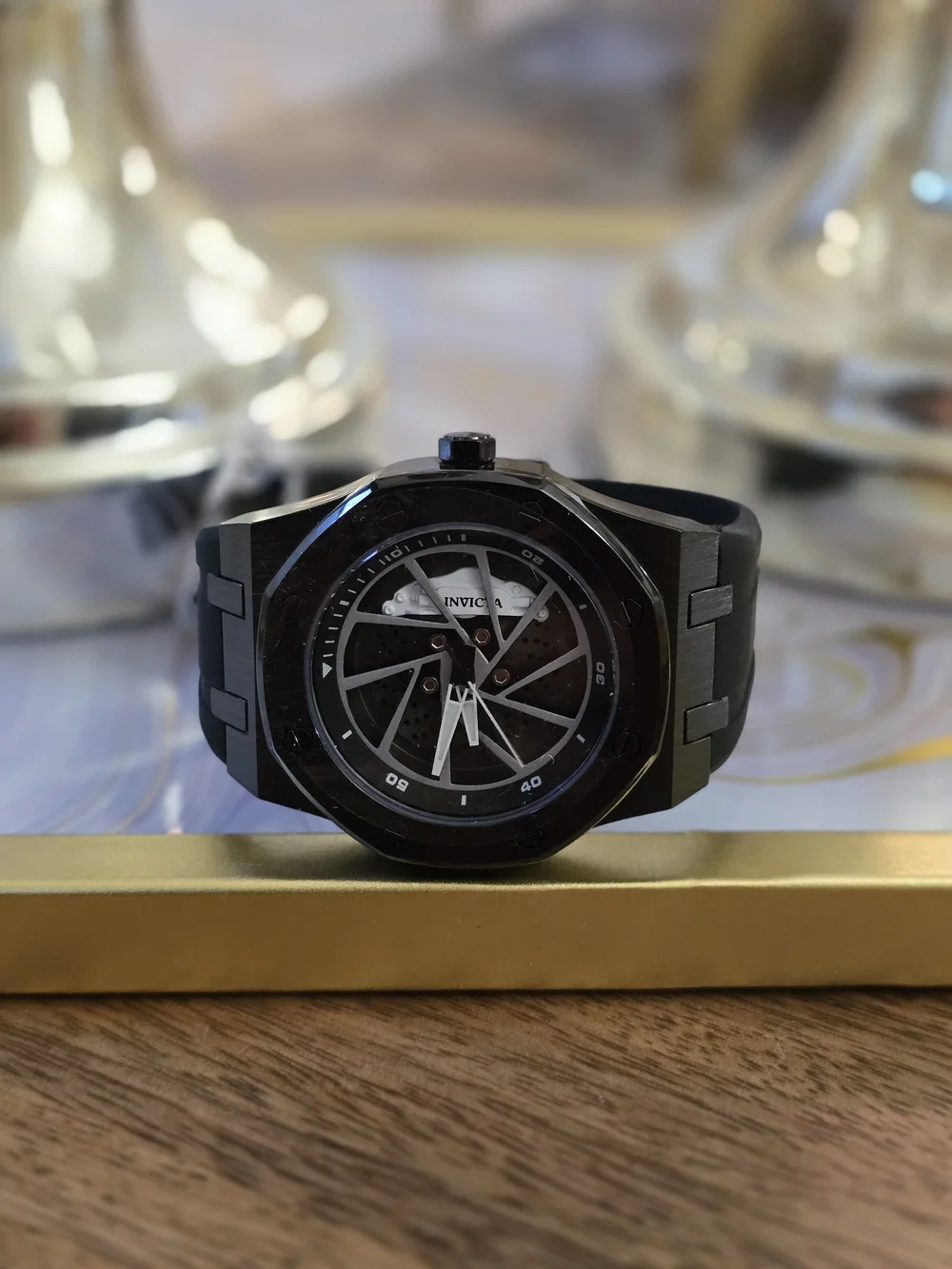 Invicta Pro Diver 15000 Black Titanium Watch with Black & Silver Dial#prodiver